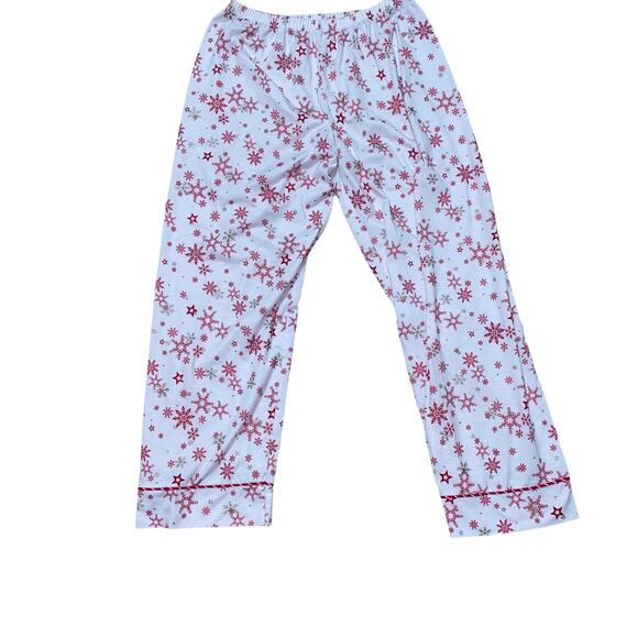 American Girl Warm Wishes Two Piece Pajama Set Girls Red White Gold XL (18/20) - Picture 5 of 14